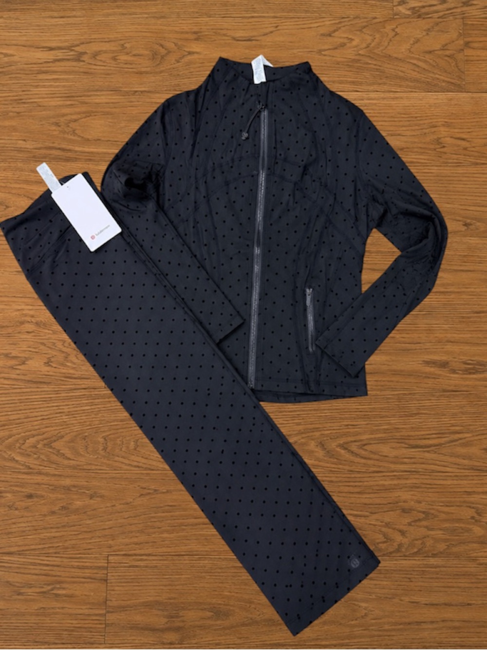 Lulu Define Polka Dot Jacket & Leggings Set Sizes 4,6,8